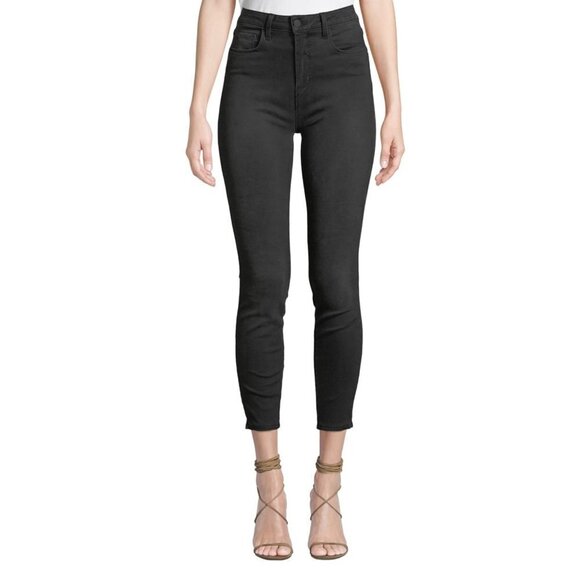 L’Agence Margot High Rise Skinny Jeans Size 29 Dark Graphite Charcoal Blac - Picture 1 of 13